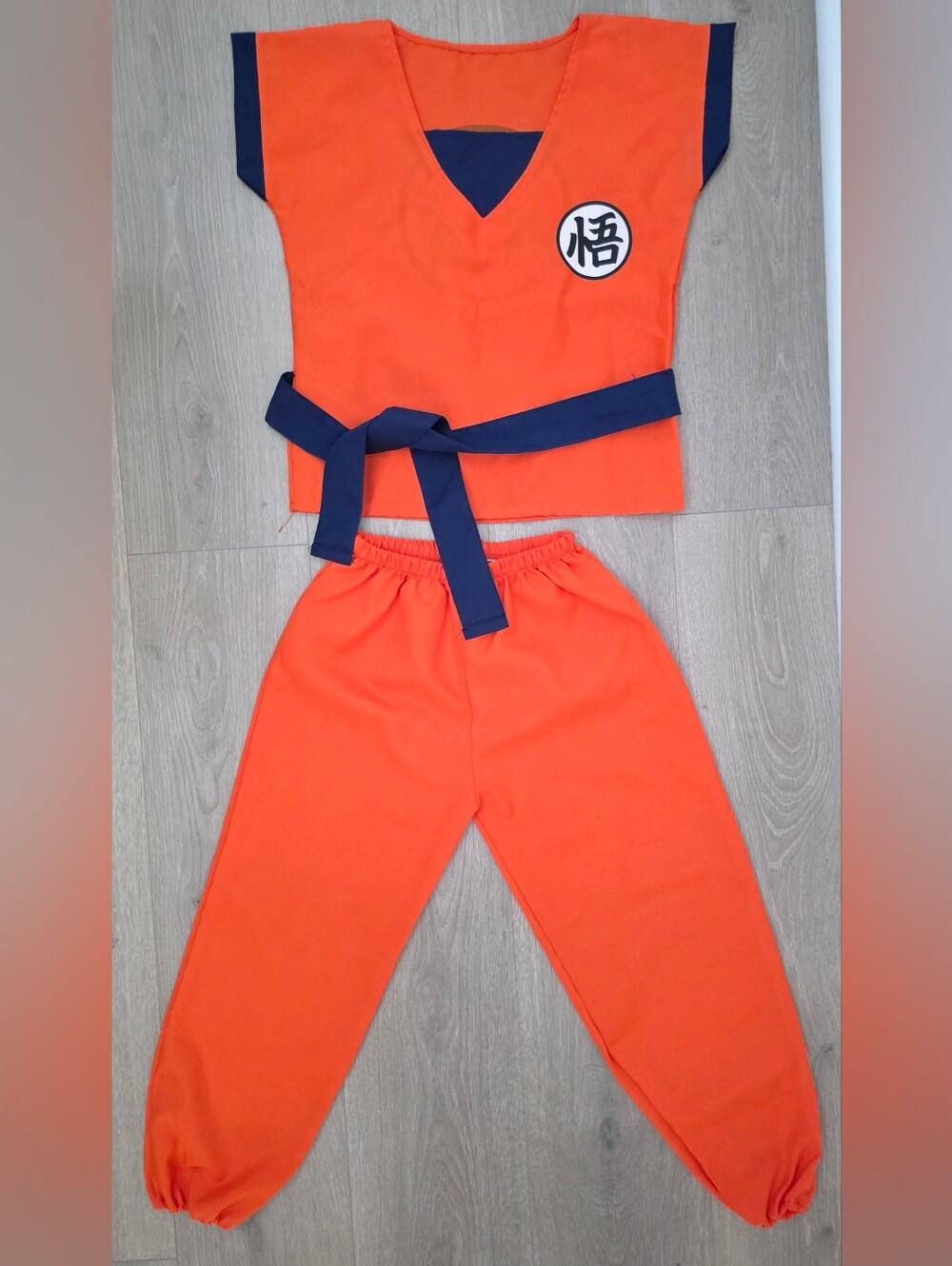 Dragon Ball Z Son Goku Costplay Halloween Anime Costume Kids Size Medium 7-10